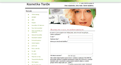 Desktop Screenshot of kosmetika-tiande.com